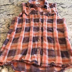 White Crow Flannel Top